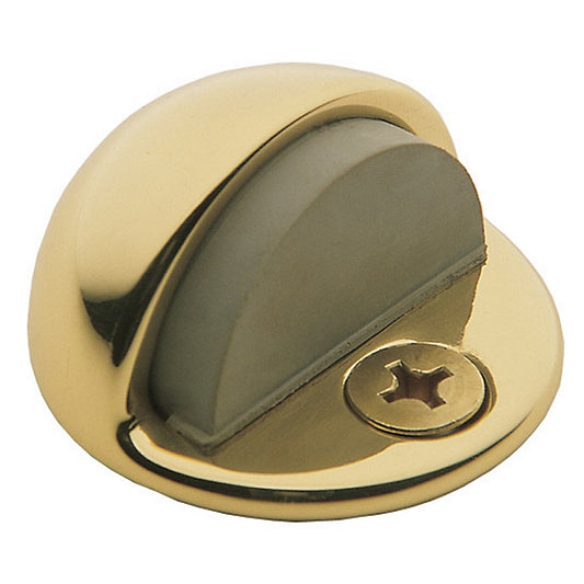 Baldwin Half Dome Floor Door Bumper 4000 Lifetime Polished Brass
