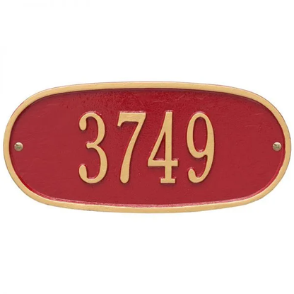 Whitehall  Oval Plaque Standard Wall One Line