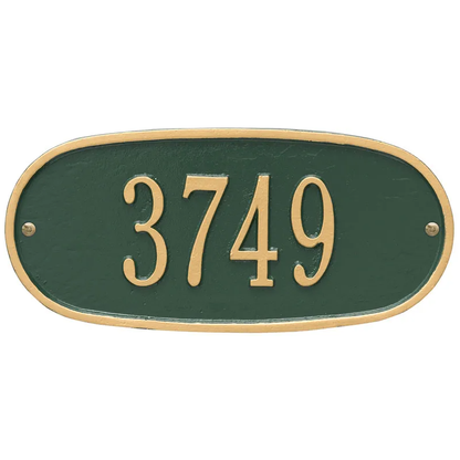 Whitehall Oval Plaque Standard Wall One Line WH4004
