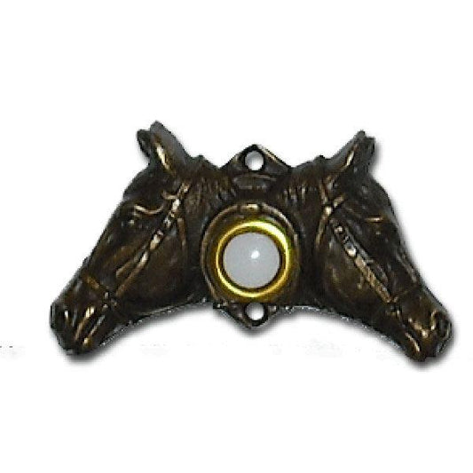 Bucksnort Double Horse Head Doorbell