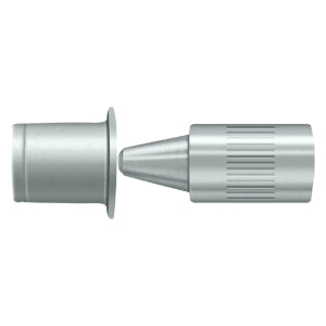 Deltana Solid Brass Door Mounted Hinge Pin Stop - Brushed Chrome