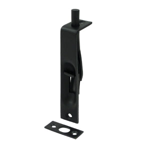 Deltana 4 Inch Heavy Duty Flush Bolt - Flat Black