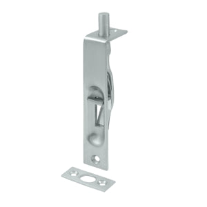 Deltana 4 Inch Heavy Duty Flush Bolt - Brushed Chrome