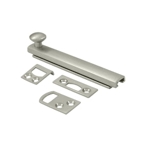Deltana 4 Inch Concealed Screw Bolt - Brushed Nickel