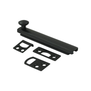 Deltana 4 Inch Concealed Screw Bolt - Flat Black