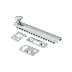 Deltana 4 Inch Concealed Screw Bolt - Polished Chrome
