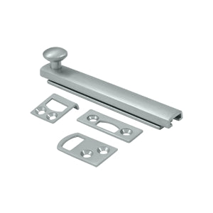 Deltana 4 Inch Concealed Screw Bolt - Brushed Chrome