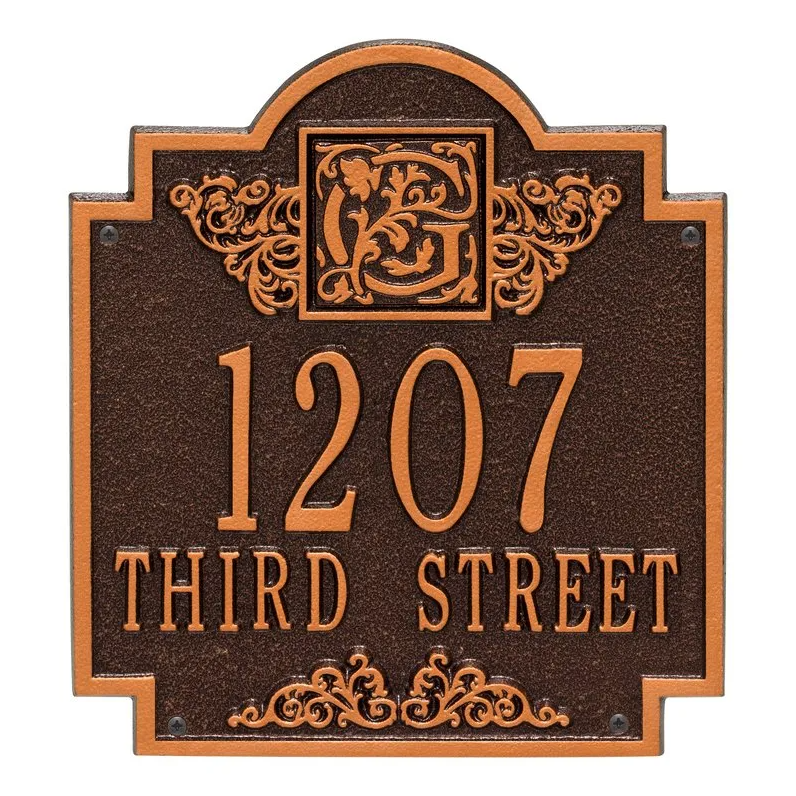 Whitehall Monogram Standard Wall Two Line