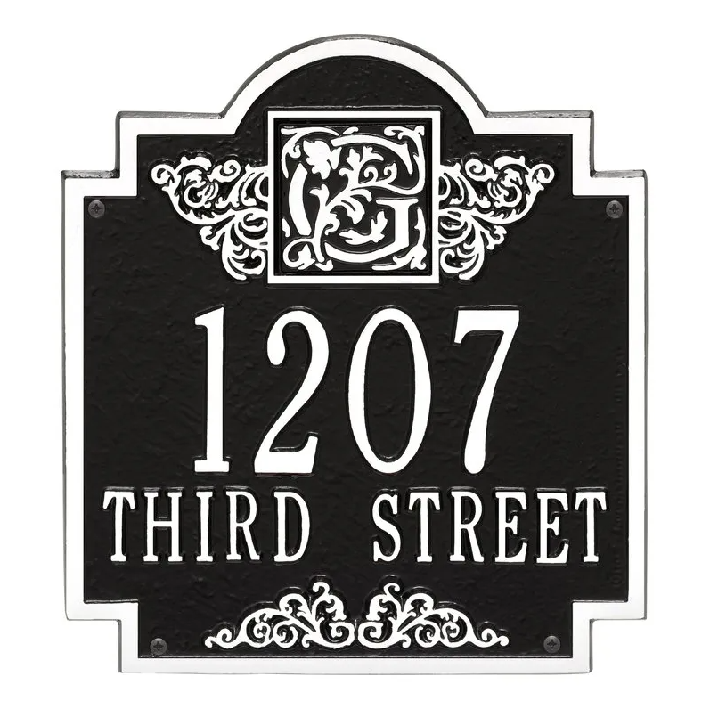 Whitehall Monogram Standard Wall Two Line