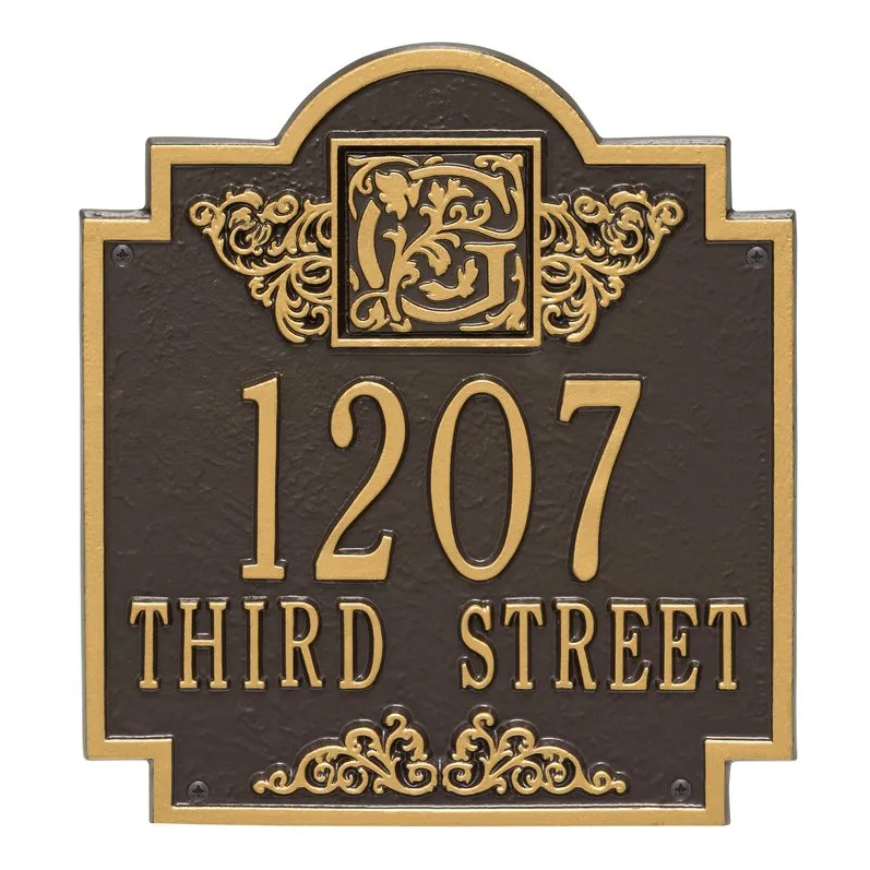 Whitehall Monogram Standard Wall Two Line