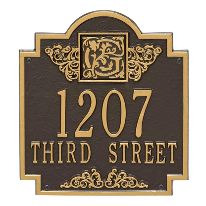 Whitehall Monogram Standard Wall Two Line
