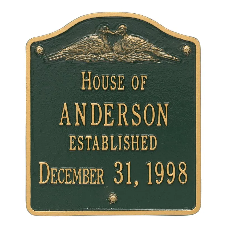 Whitehall Products Hawthorne Plaque