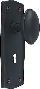 Nostalgic Warehouse Prairie Plate with Homestead Knob  - Oil Rubbed Bronze