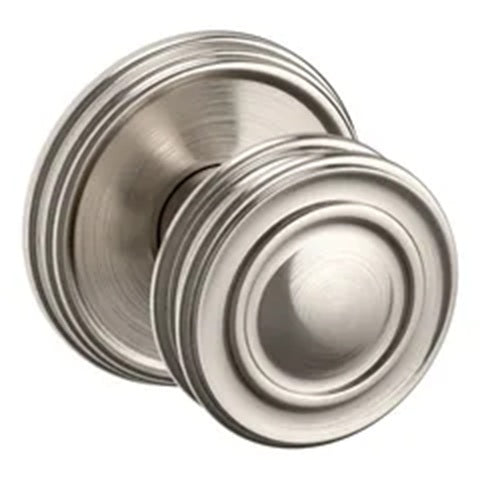 Baldwin Estate 5066 Knob Shown With 5078 Rosette Lifetime Satin Nickel