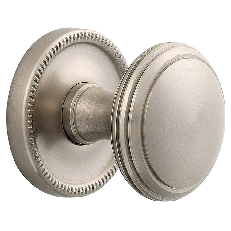 Baldwin Estate 5069 Knob Shown Without Rose Lifetime Satin Nickel