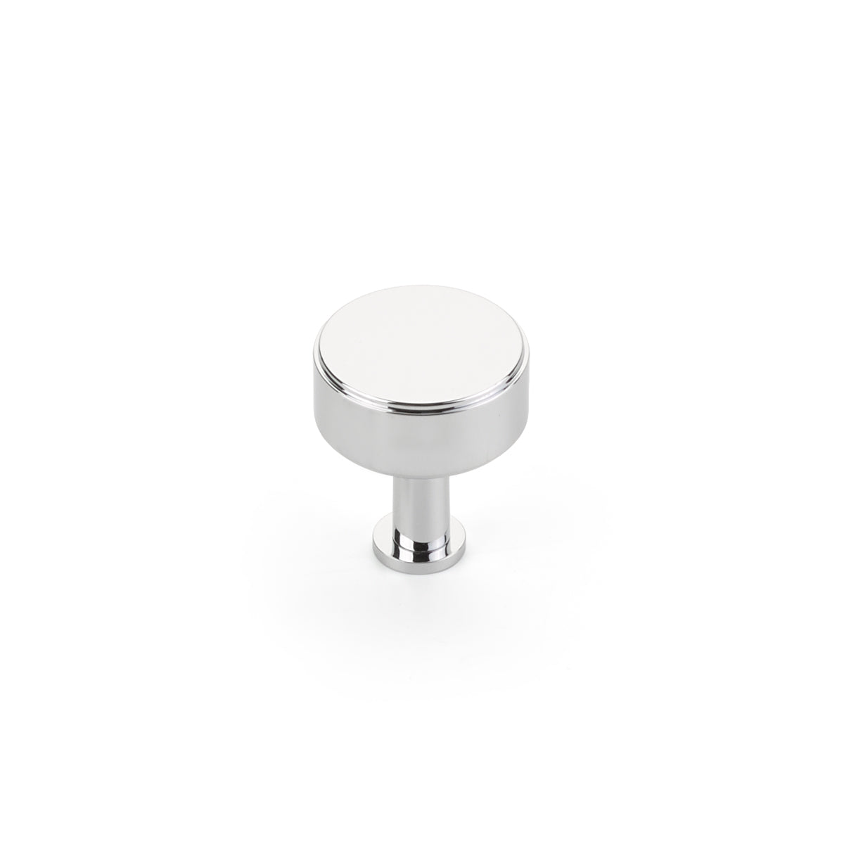 Schaub Pub House, Smooth 1-1/4 Inch dia, Polished Chrome Knob