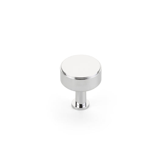 Schaub Pub House, Smooth 1-1/4 Inch dia, Polished Chrome Knob