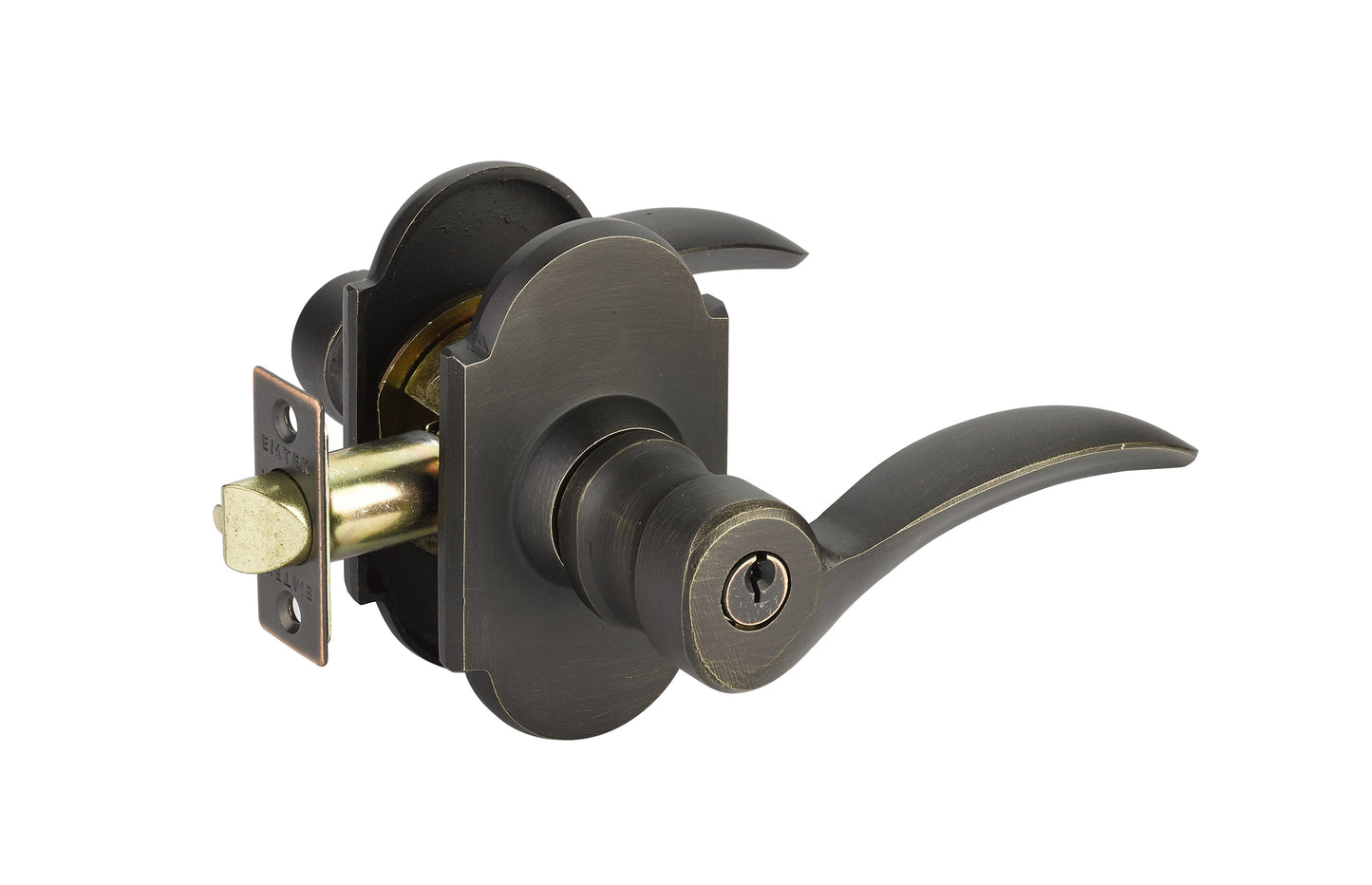 Emtek Sandcast Bronze Durango Keyed Lever with #1 Rosette