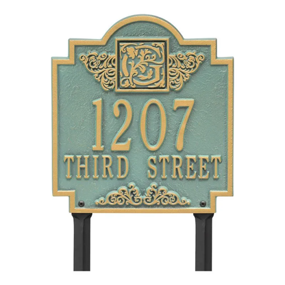 Whitehall Monogram Standard Lawn Two Line