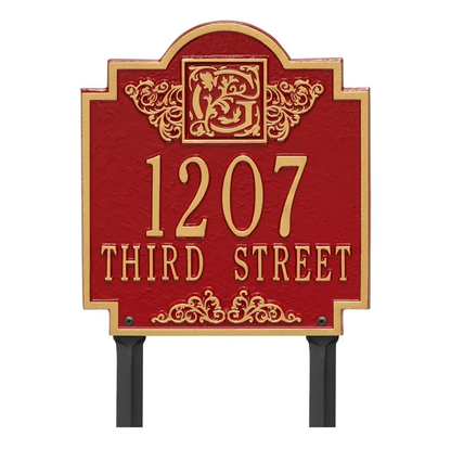 Whitehall Monogram Standard Lawn Two Line