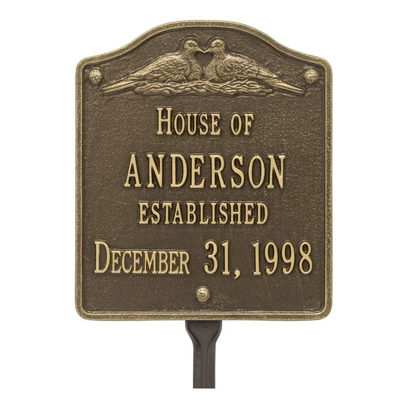Whitehall Products Hawthorne Plaque