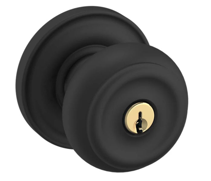 Baldwin Estate Colonial Knob in Satin Black