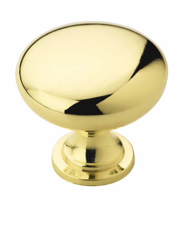 Amerock Edona 1-1/4 Inch Cabinet Knob In Polished Brass