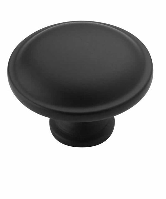 Amerock Allison 1-1/4 Inch Cabinet Knob In Flat Black