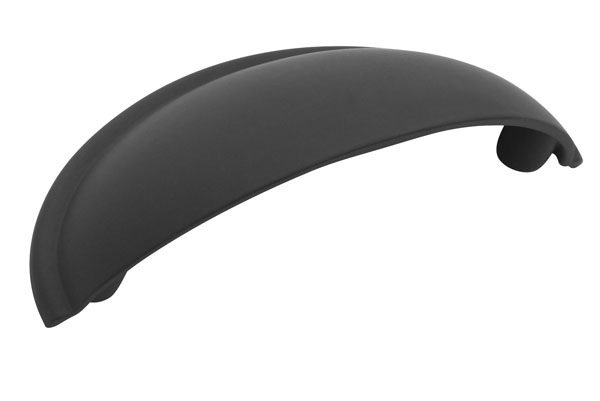 Amerock 2 1/2 Inch Cup Pull Flat Black