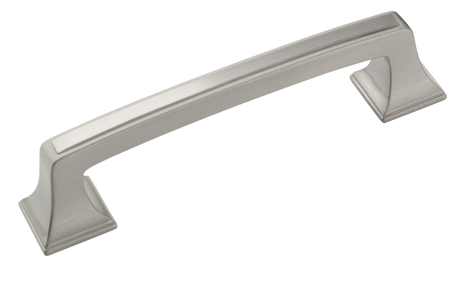 Amerock 3-3/4 Inch Mulholland Cabinet Pull In Satin Nickel