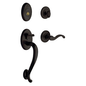 Baldwin Logan Trim Handlset in Satin Black