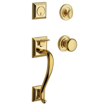 Baldwin Madison Handleset 003 Polished Brass with Lifetime Finish