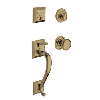 Baldwin Madison Handleset 050 Satin Brass and Black