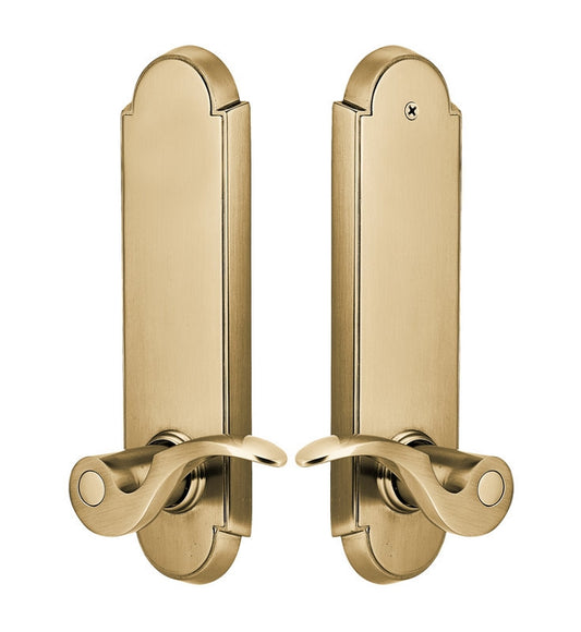Emtek Annapolis Sideplate Lock - Cortina Lever - French Antique