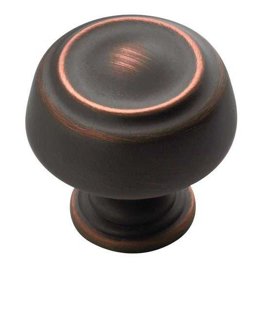 Amerock 1-3/16 Inch Kane Cabinet Knob In Oil-Rubbed Bronze