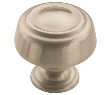 Amerock Kane 1 5/8 Inch Cabinet Knob Satin Nickel