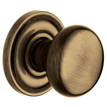 Baldwin Reserve Series Round Knob with Traditional Round Rosette