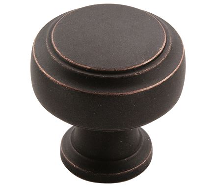 Amerock Highland Ridge 1-3/16 Inch Cabinet Knob In Dark Oil Bronze