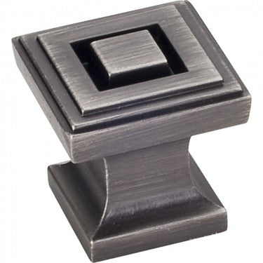 Hardware Resources Delmar Cabinet Knob in Brushed Pewter