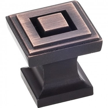 Hardware Resources Delmar Cabinet Knob in Brushed Oil Rubbed Bronze