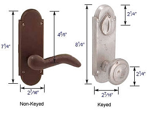 Emtek #5 Sideplate Measurements