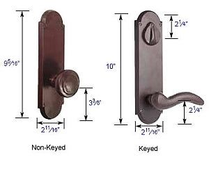 Emtek #5 Sideplate Measurements