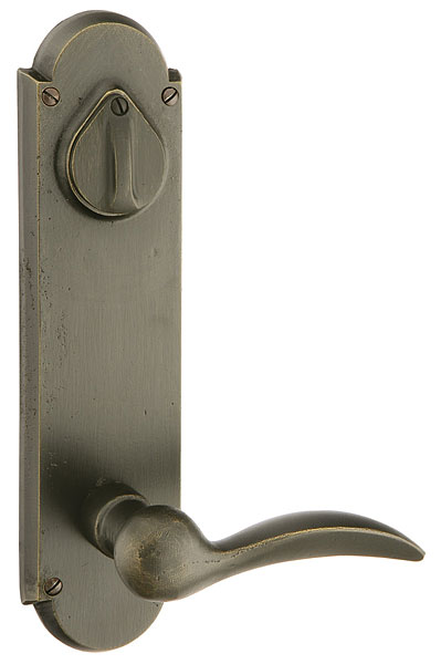 Emtek #5 Style Sideplate - Durango Lever - Medium Bronze