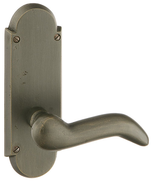 Emtek #5 Style Sideplate  - Cody Lever - Medium Bronze