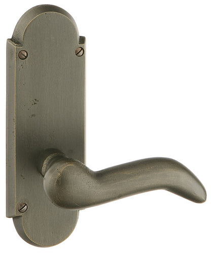 Emtek #5 Style Sideplate  - Cody Lever - Medium Bronze