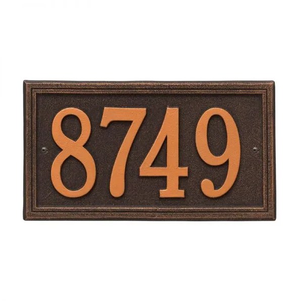 Whitehall 6101 Arch Marker Estate Lawn Address Plaque in Oil Rubbed Bronze