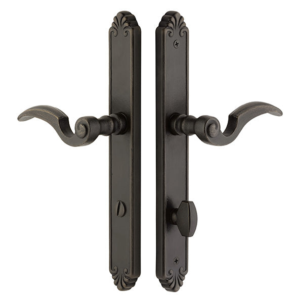 Emtek Tuscany Bronze Privacy Sideplate Lock