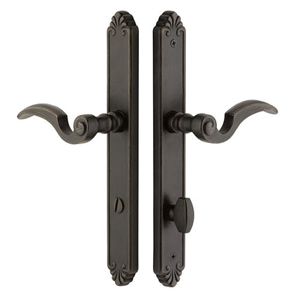 Emtek Tuscany Bronze Privacy Sideplate Lock