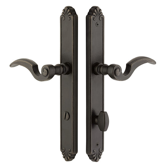 Emtek Tuscany Bronze Privacy Sideplate Lock