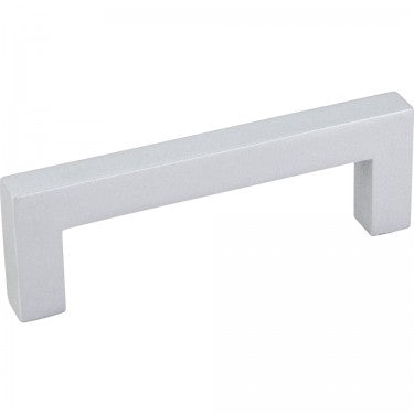 Hardware Resources 3" CC Matte Silver Square Stanton Cabinet Bar Pull